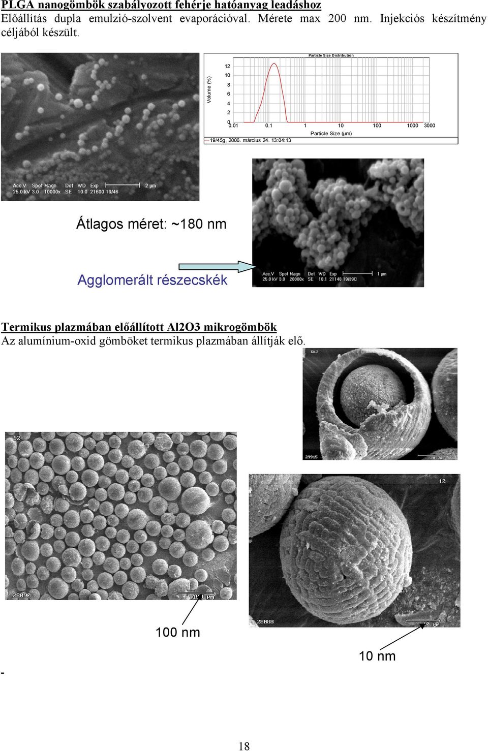 1 1 10 100 1000 3000 Particle Size (µm) 19/45g, 2006. március 24.