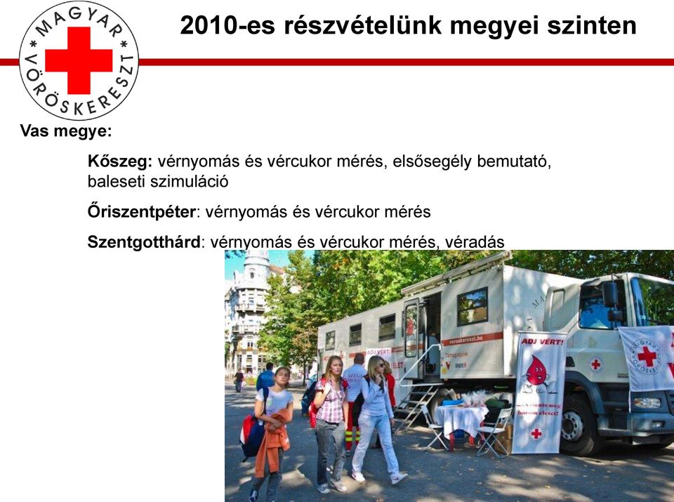 baleseti szimuláció Őriszentpéter: vérnyomás és