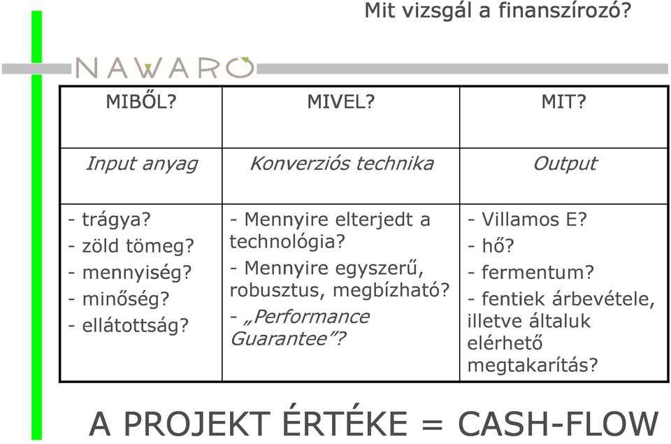 - ellátottság? - Mennyire elterjedt a technológia? - Mennyire egyszerű, robusztus, megbízható?