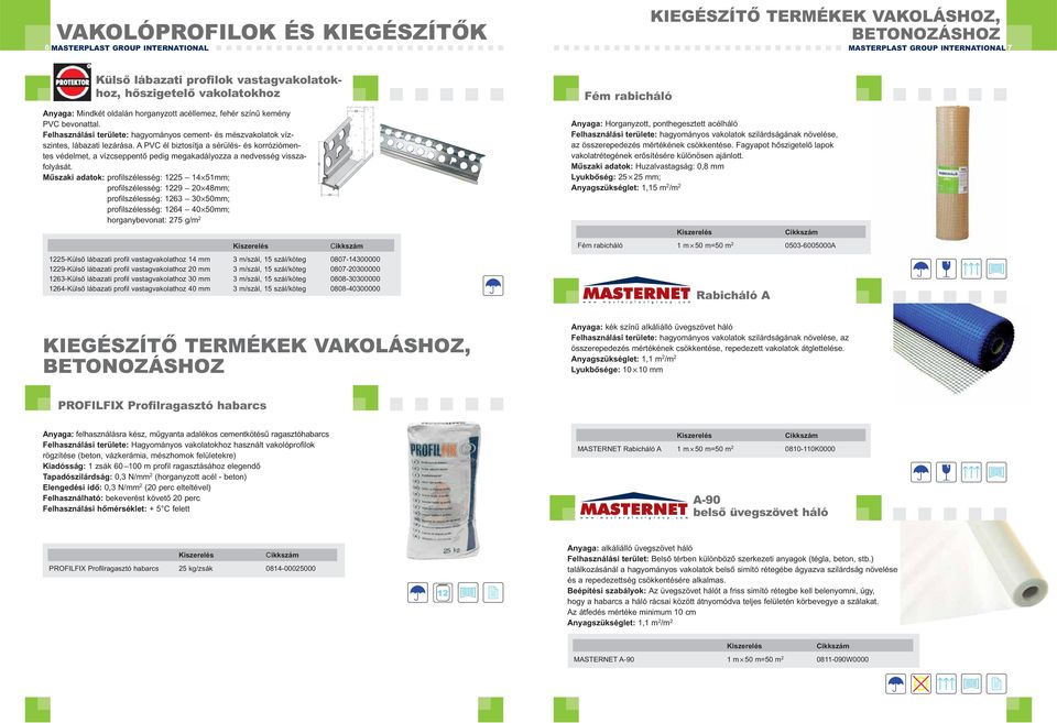 A PVC él biztosítja a sérülés- és korróziómentes védelmet, a vízcseppentő pedig megakadályozza a nedvesség visszafolyását.