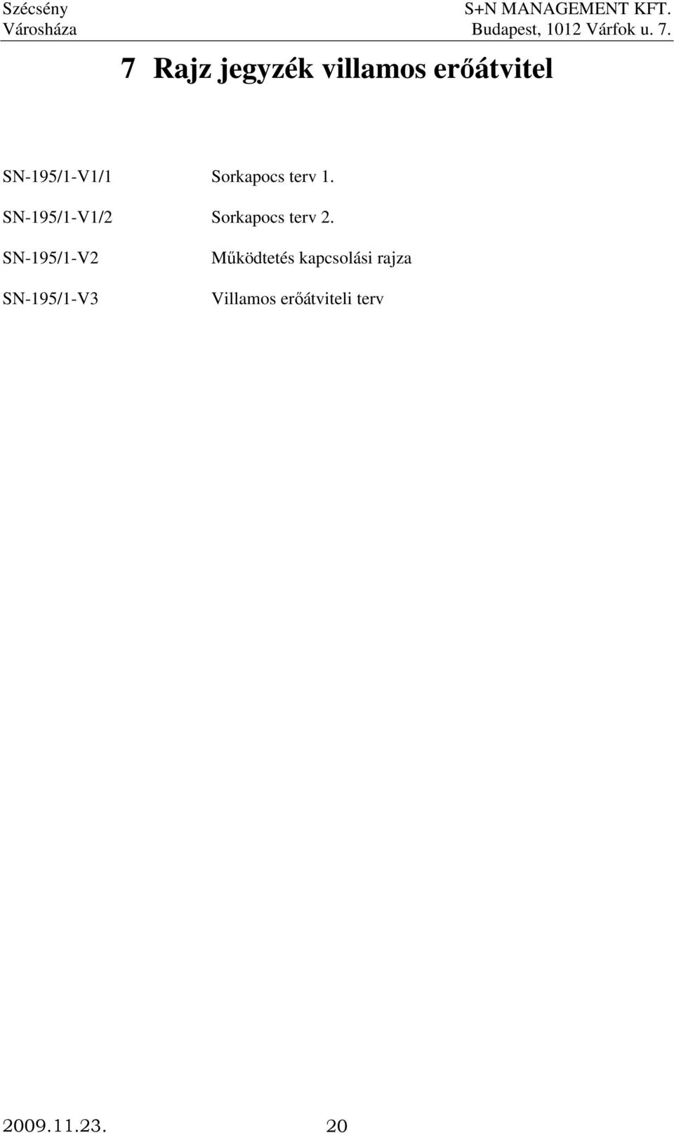 SN-195/1-V1/2 Sorkapocs terv 2.