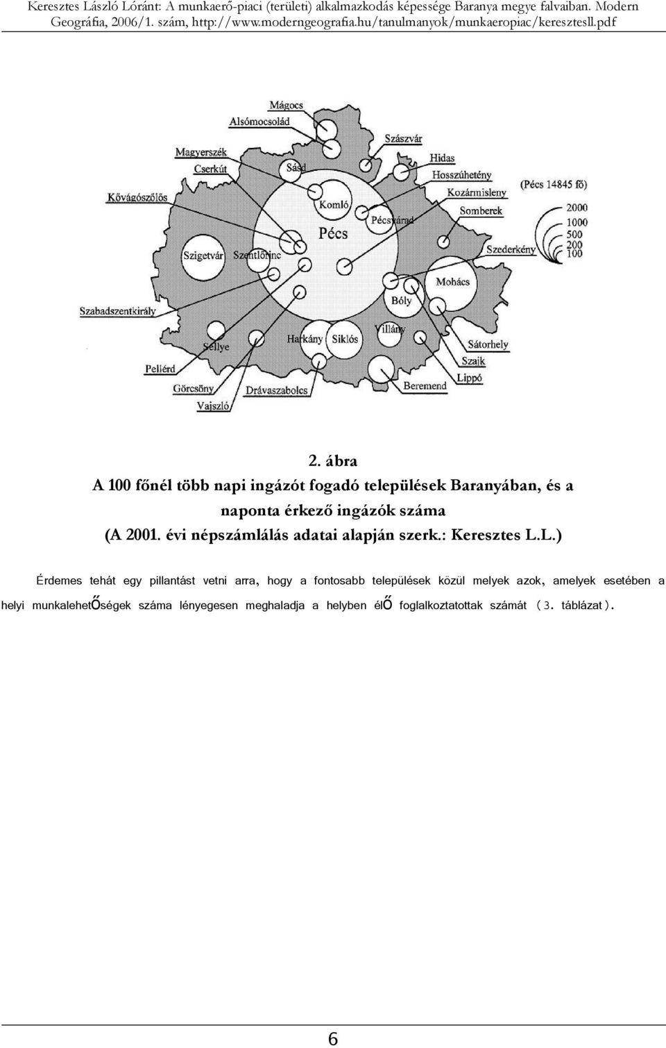 L.) Érdemes tehát egy pillantást vetni arra, hogy a fontosabb települések közül melyek azok,