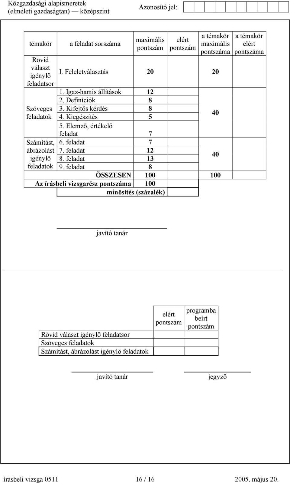 feladat 13 Számítást, ábrázolást igénylő feladatok 9.