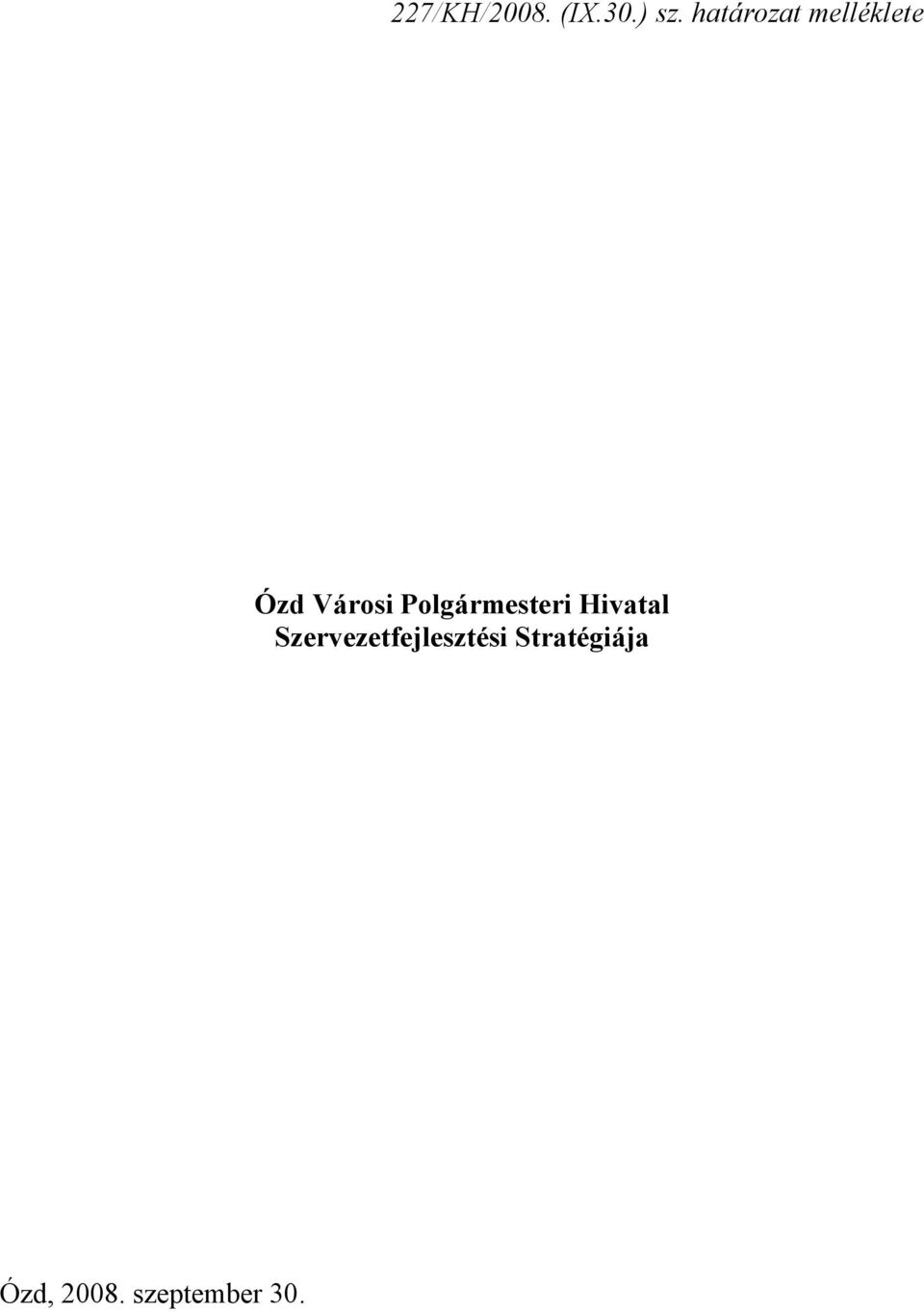 Polgármesteri Hivatal