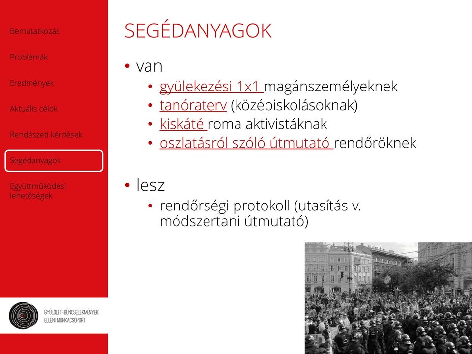 aktivistáknak oszlatásról szóló útmutató