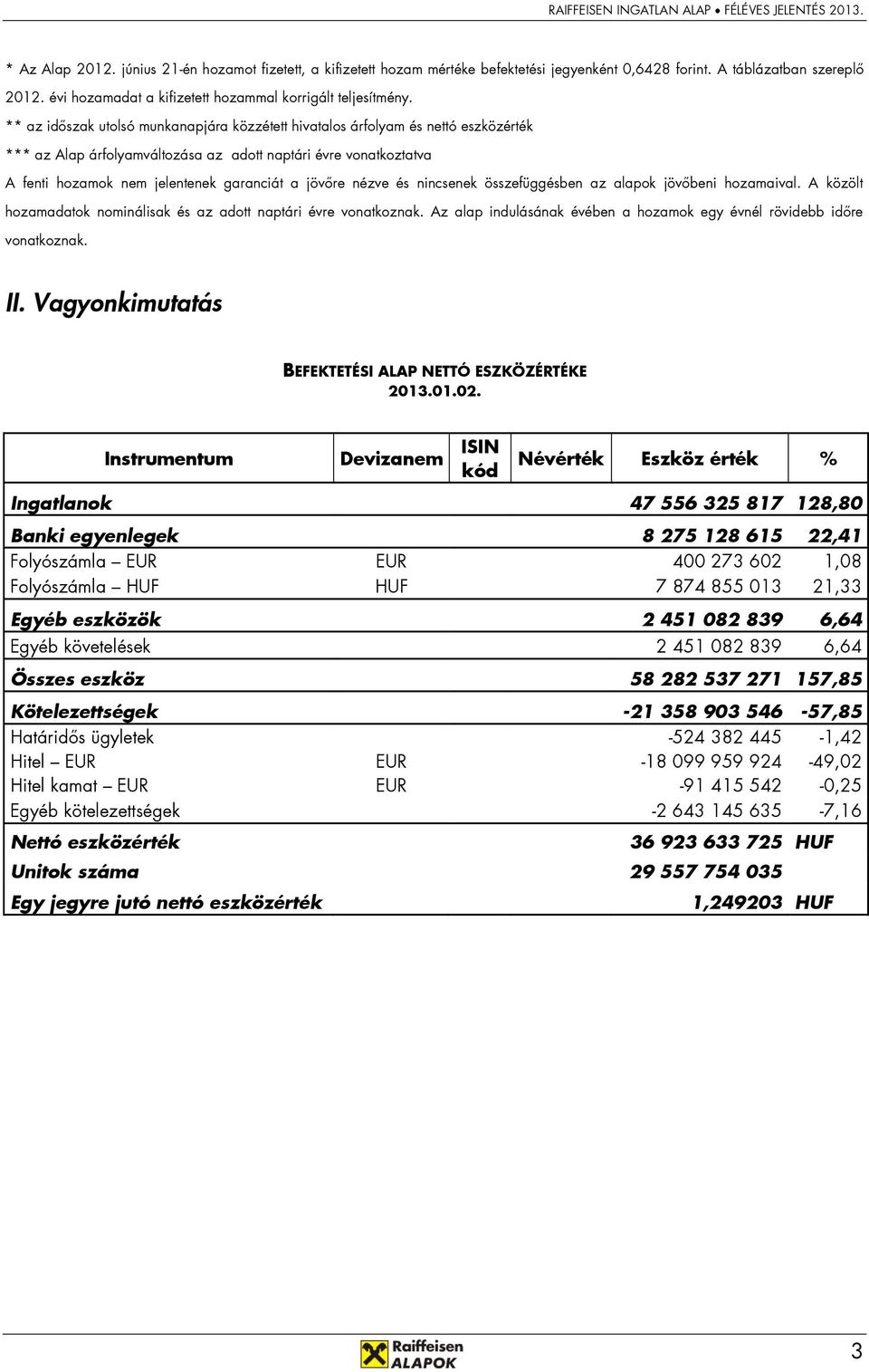 nézve és nincsenek összefüggésben az alapok jövőbeni hozamaival. A közölt hozamadatok nominálisak és az adott naptári évre vonatkoznak.
