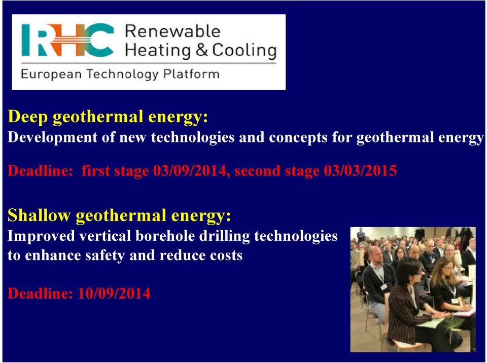 03/03/2015 Shallow geothermal energy: Improved vertical borehole