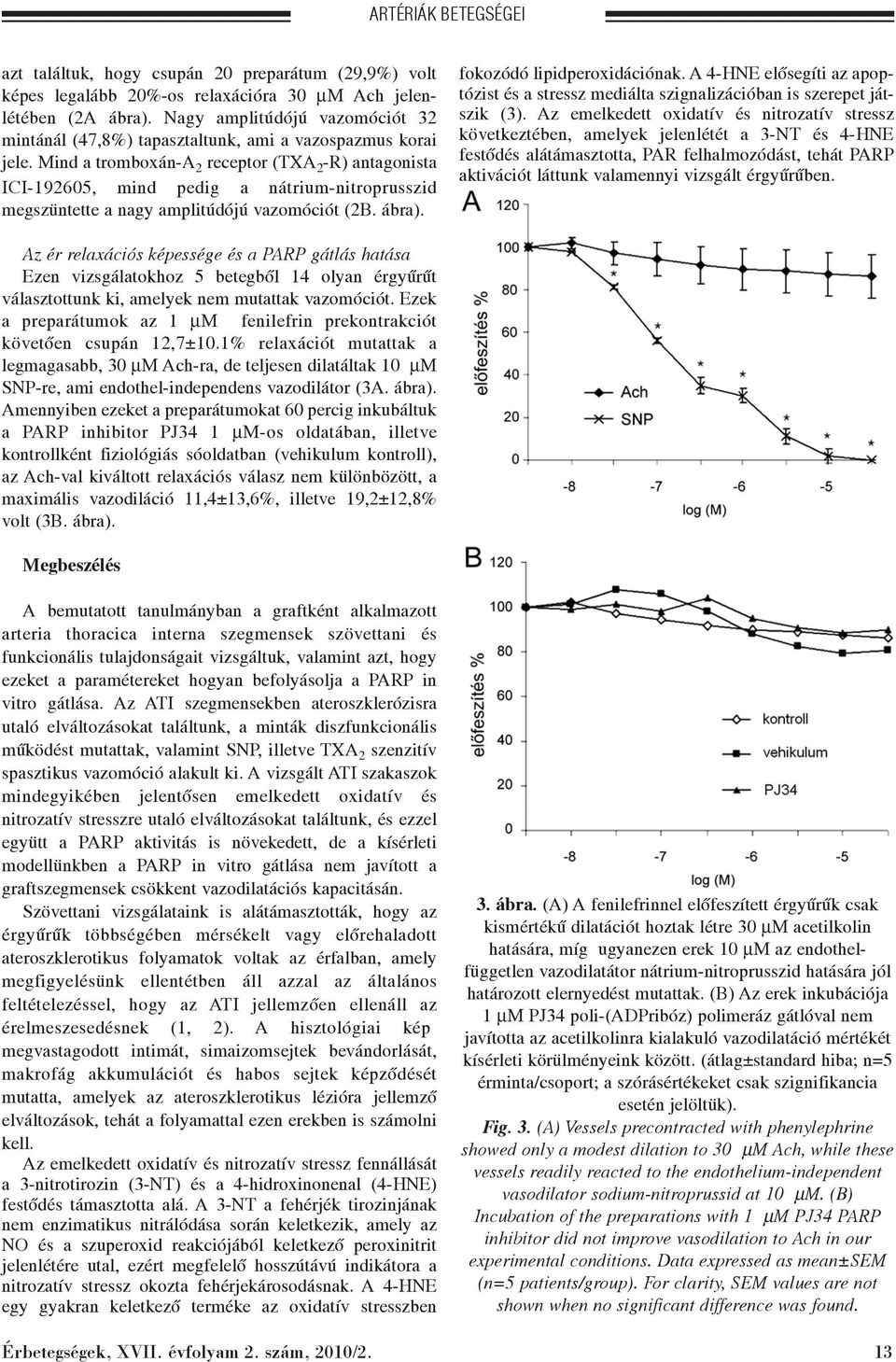 Mind a tromboxán-a 2 receptor (TXA 2 -R) antagonista ICI-192605, mind pedig a nátrium-nitroprusszid megszüntette a nagy amplitúdójú vazomóciót (2B. ábra). fokozódó lipidperoxidációnak.