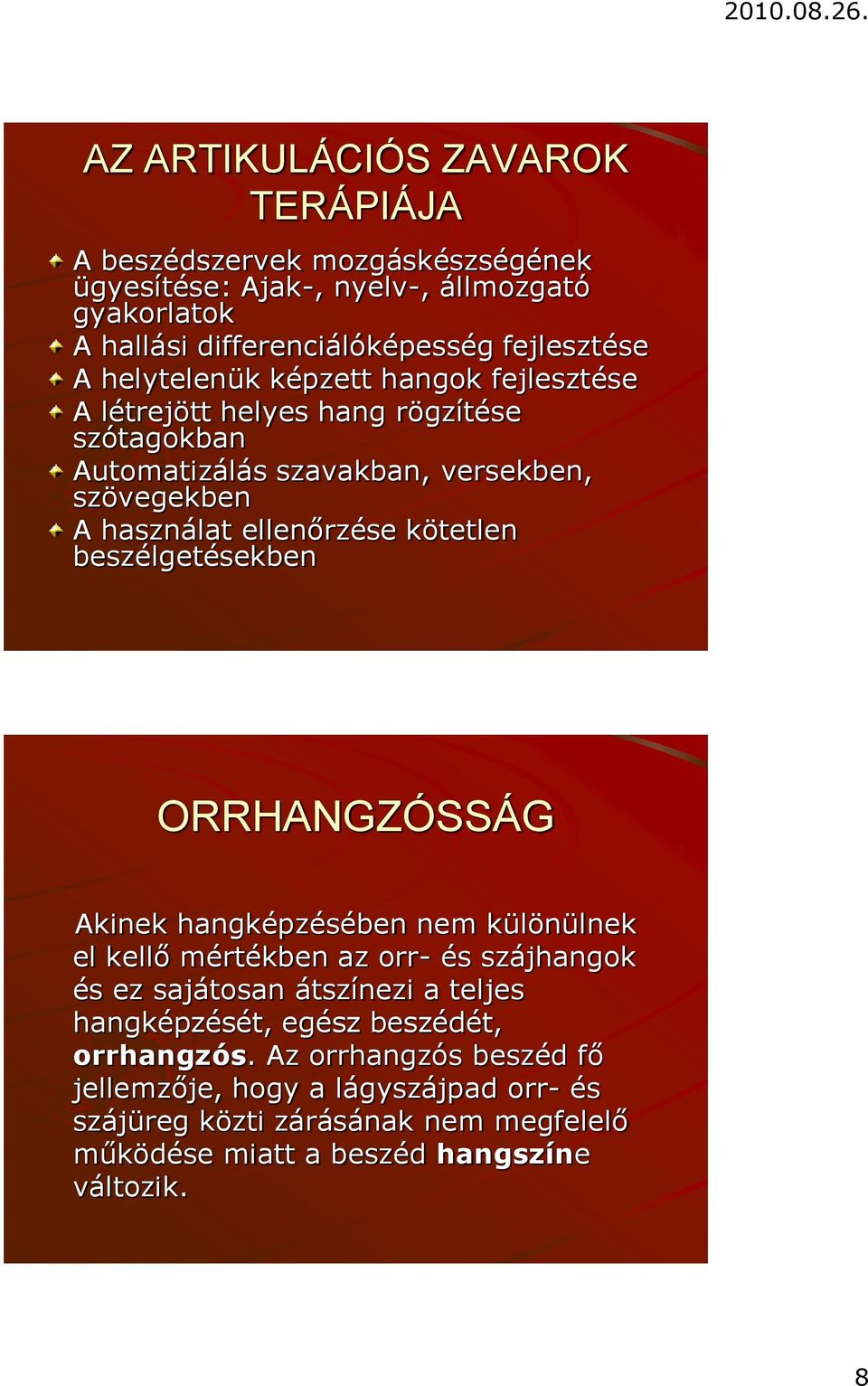 Démoszthenész Beszédhibások és Segítőik Országos Érdekvédelmi Egyesülete.  Beszédproblémák - PDF Free Download