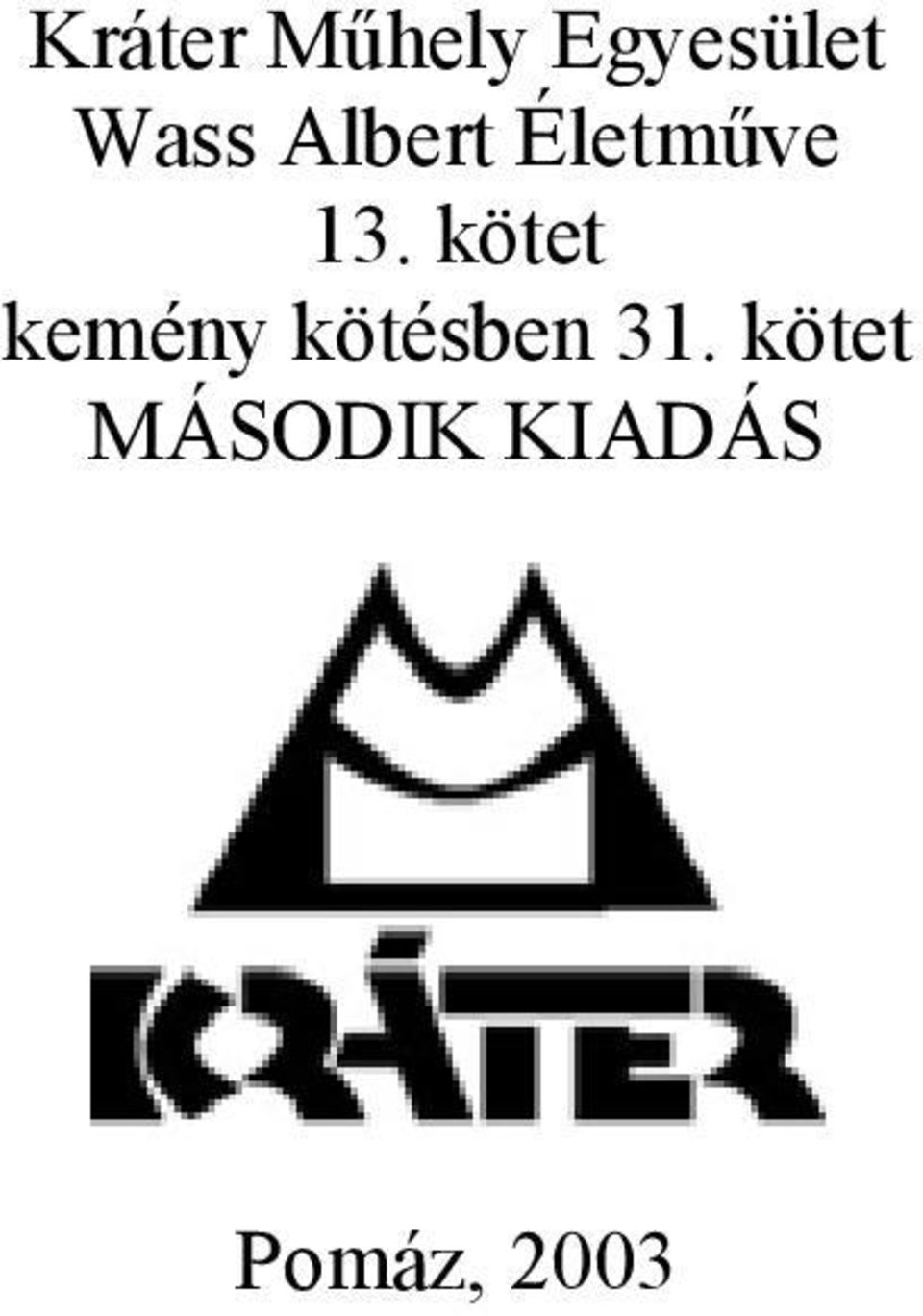 kötet kemény kötésben 31.