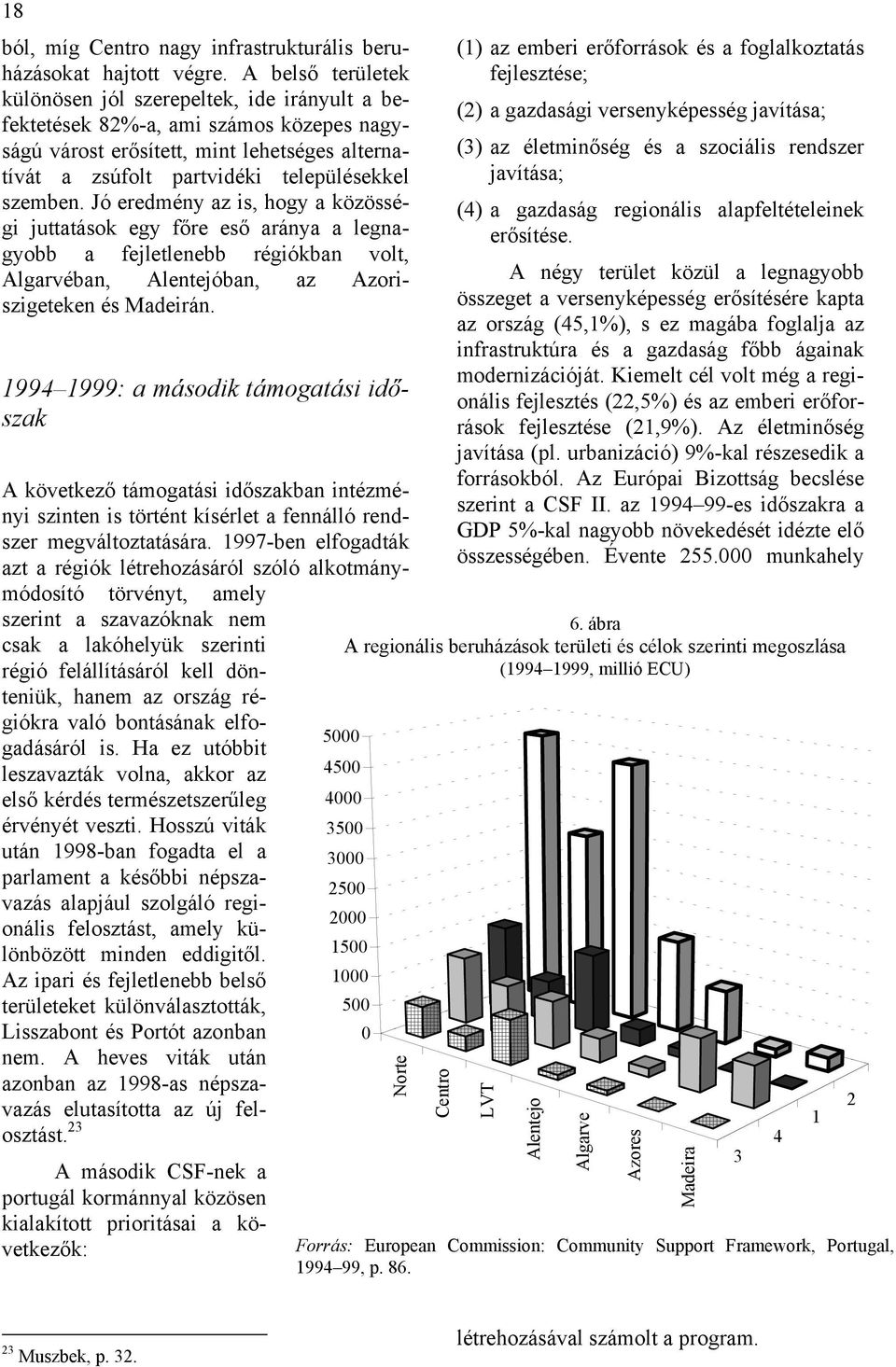 Jó eredmény az is, hogy a közösségi juttatások egy főre eső aránya a legnagyobb a fejletlenebb régiókban volt, Algarvéban, Alentejóban, az Azoriszigeteken és Madeirán.