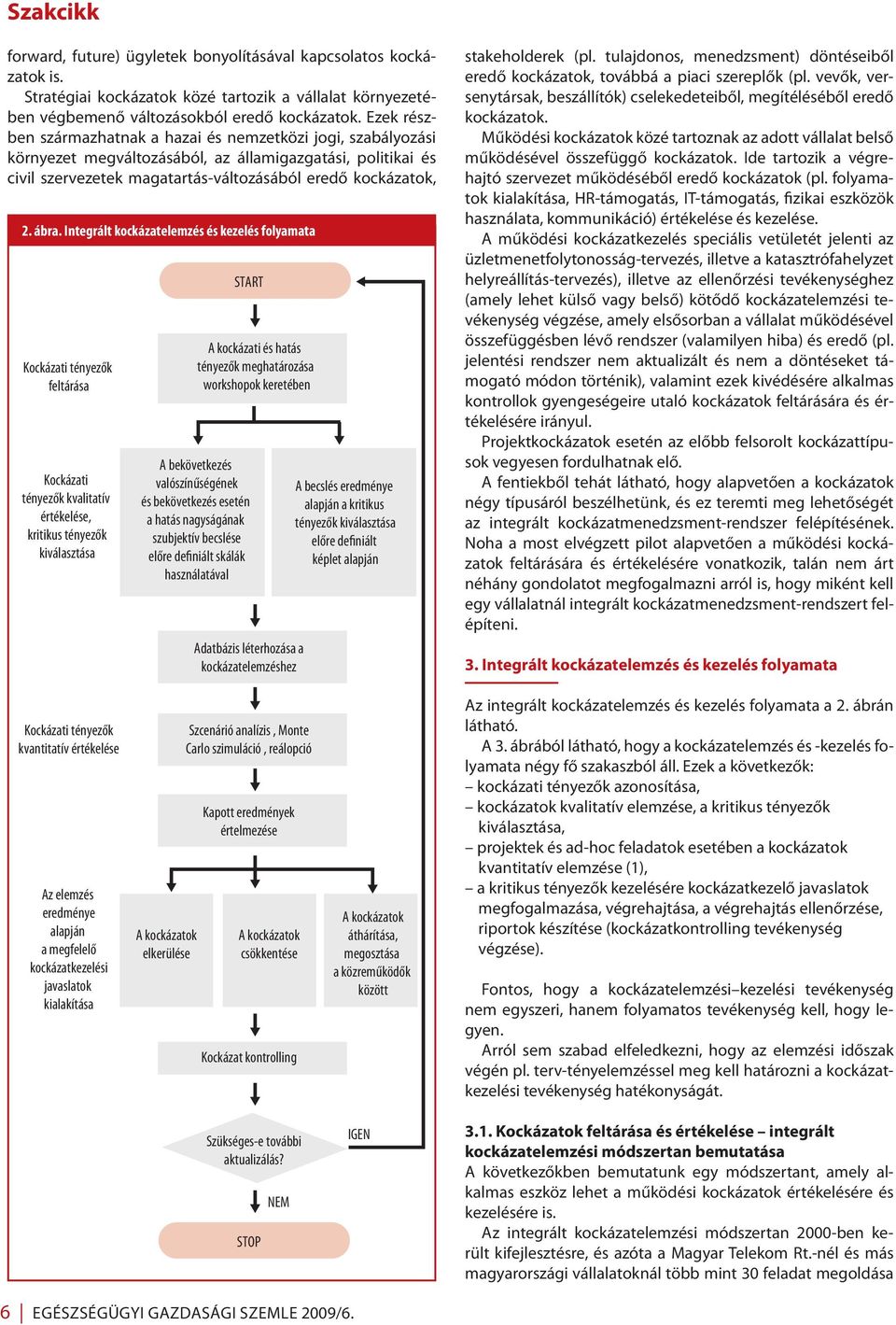 Integrált kockázatelemzés és kezelés folyamata Kockázati tényezők feltárása Kockázati tényezők kvalitatív értékelése, kritikus tényezők kiválasztása START A kockázati és hatás tényezők meghatározása