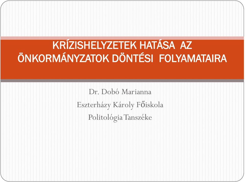 FOLYAMATAIRA Dr.