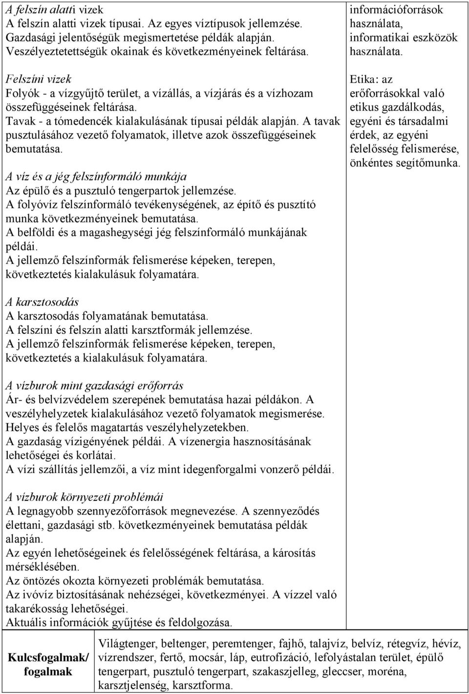 Tavak - a tómedencék kialakulásának típusai példák alapján. A tavak pusztulásához vezető folyamatok, illetve azok összefüggéseinek bemutatása.