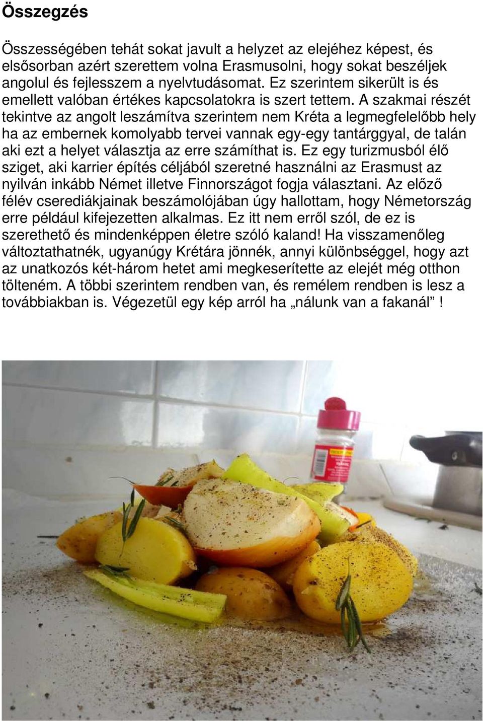 A szakmai részét tekintve az angolt leszámítva szerintem nem Kréta a legmegfelelőbb hely ha az embernek komolyabb tervei vannak egy-egy tantárggyal, de talán aki ezt a helyet választja az erre