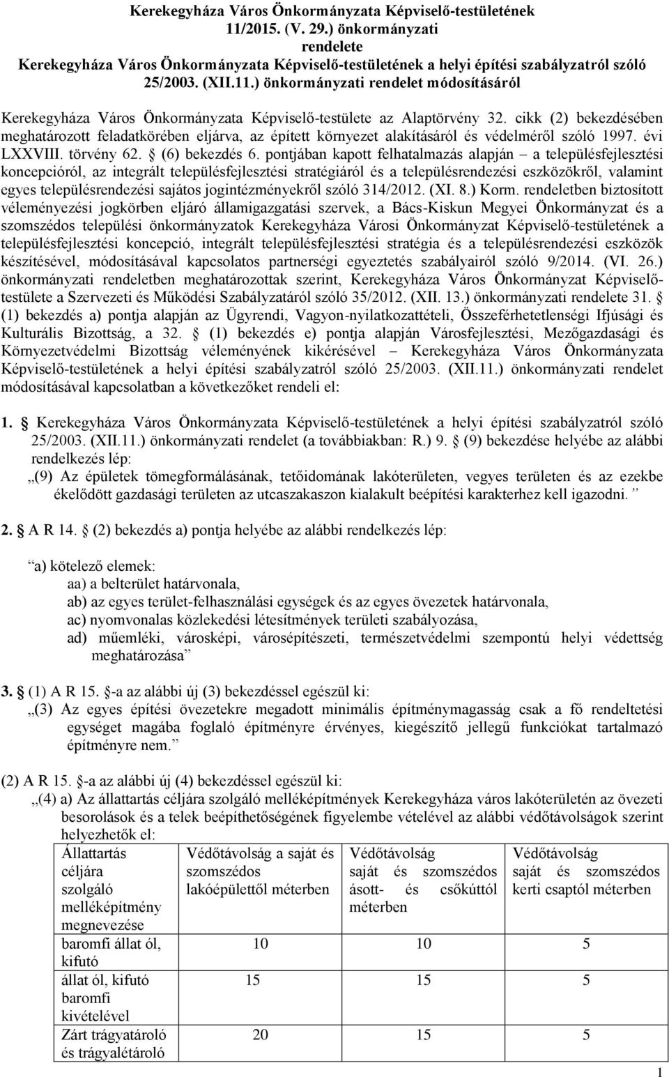 cikk (2) bekezdésében meghatározott feladatkörében eljárva, az épített környezet alakításáról és védelméről szóló 1997. évi LXXVIII. törvény 62. (6) bekezdés 6.