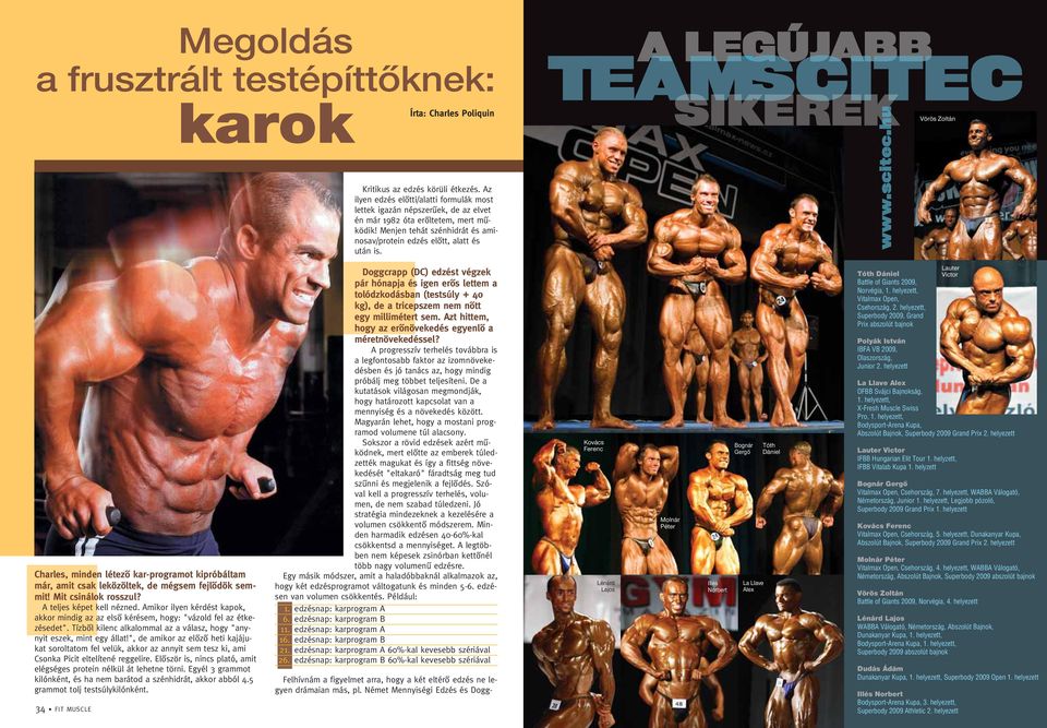 Charles, minden létezô kar-programot kipróbáltam már, amit csak leközöltek, de mégsem fejlôdök semmit! Mit csinálok rosszul? A teljes képet kell nézned.