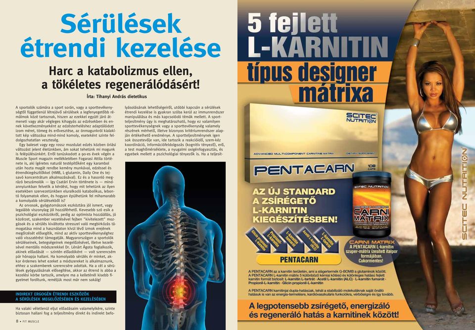 átmeneti vagy akár végleges kihagyás az edzésekben és ennek következményeként az edzésterheléshez adaptálódott izom méret, tömeg és erôvesztése, az önmagunkról kialakított kép változása mind-mind