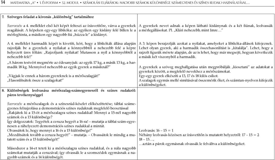 A képeken egy-egy libikóka: az egyiken egy kislány felé billen le a mérleghinta, a másikon egy nagyobb fiú húzza le a kislányt.