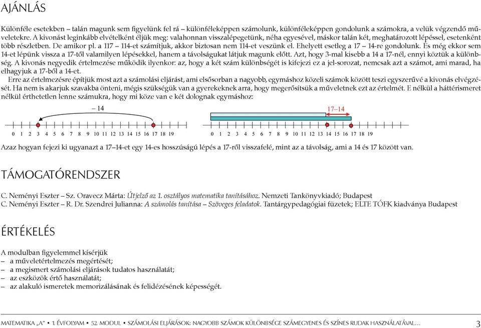 a 117 114-et számítjuk, akkor biztosan nem 114-et veszünk el. Ehelyett esetleg a 17 14-re gondolunk.