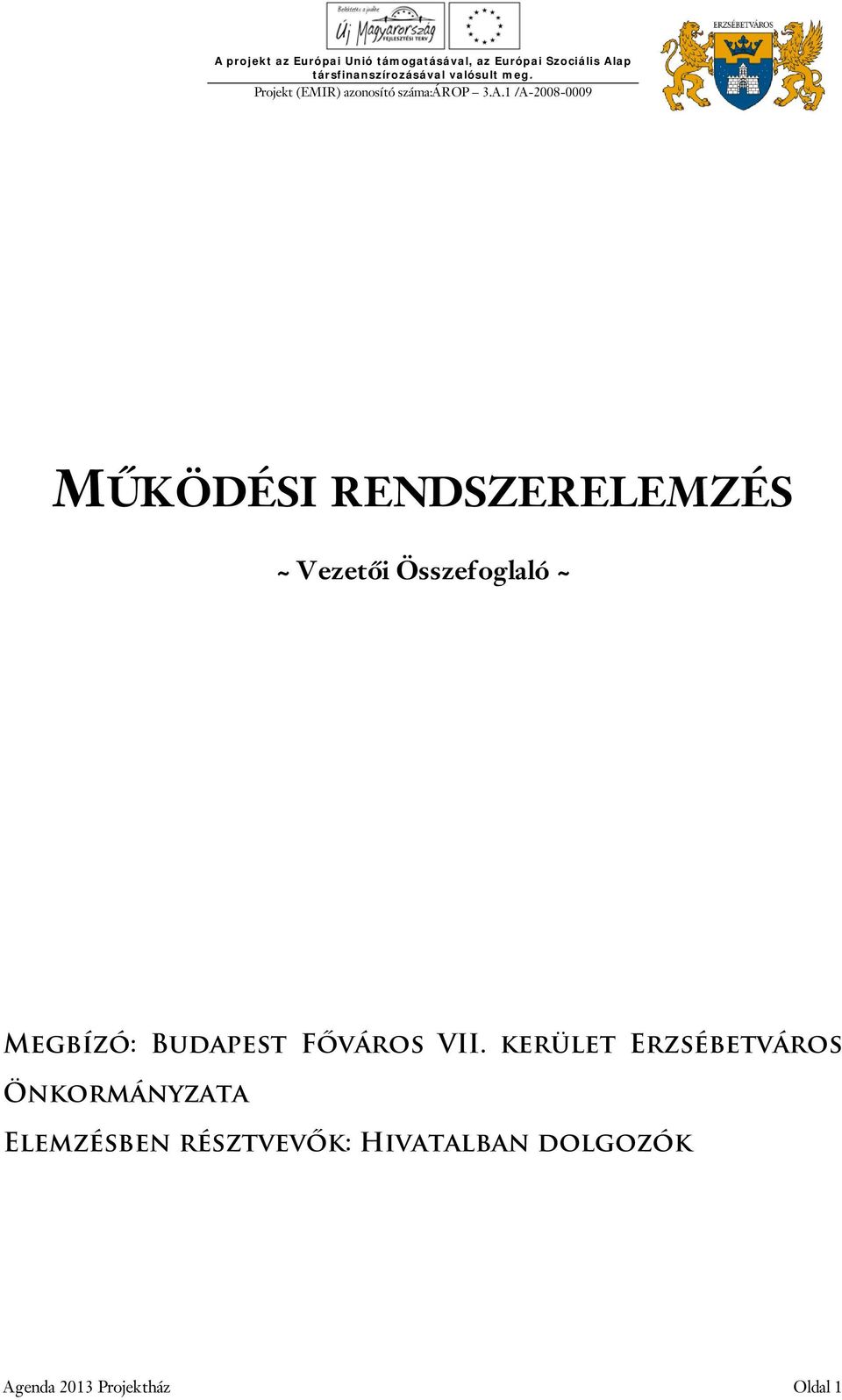 kerület Erzsébetváros Önkormányzata Elemzésben
