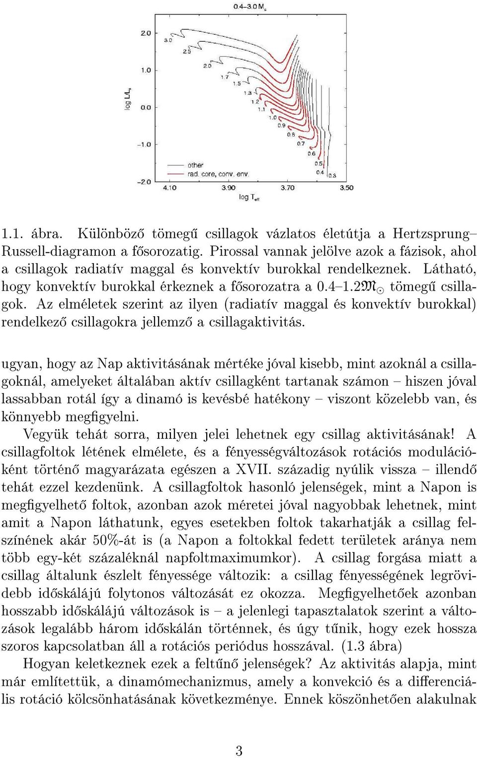 Az elméletek szerint az ilyen (radiatív maggal és konvektív burokkal) rendelkez csillagokra jellemz a csillagaktivitás.