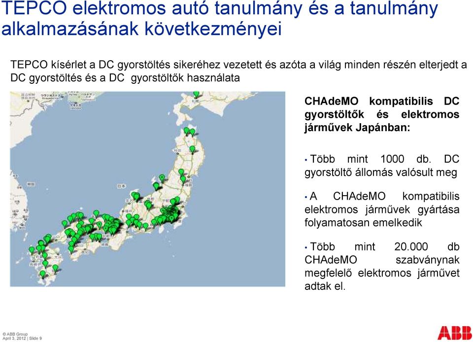 elektromos járművek Japánban: Több mint 1000 db.