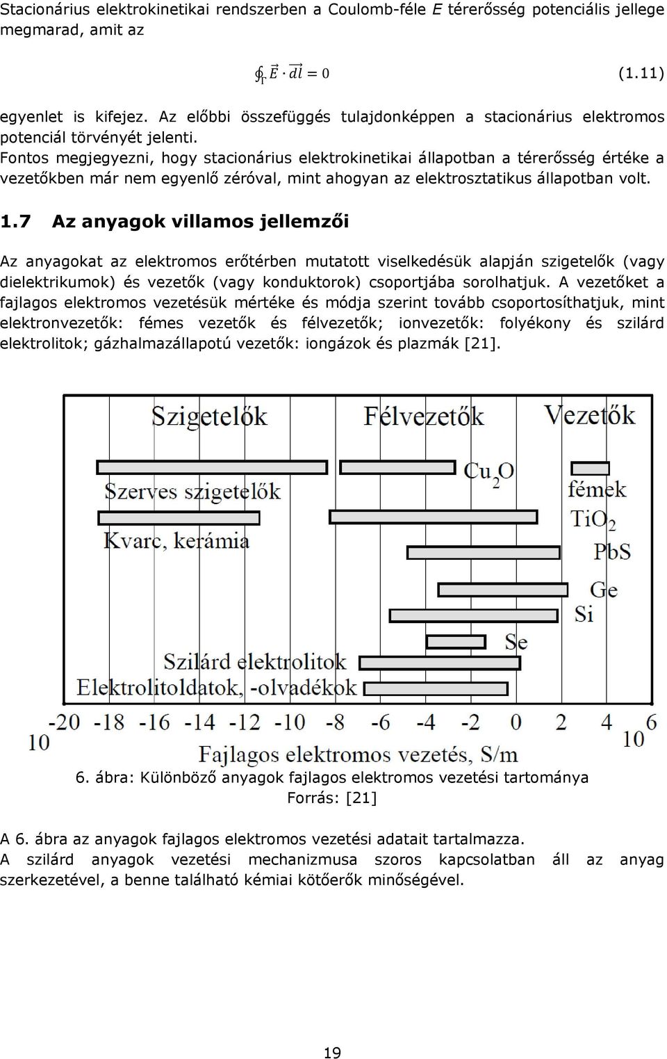 Fontos megjegyezni, hogy stacionárius elektrokinetikai állapotban a térerősség értéke a vezetőkben már nem egyenlő zéróval, mint ahogyan az elektrosztatikus állapotban volt. 1.