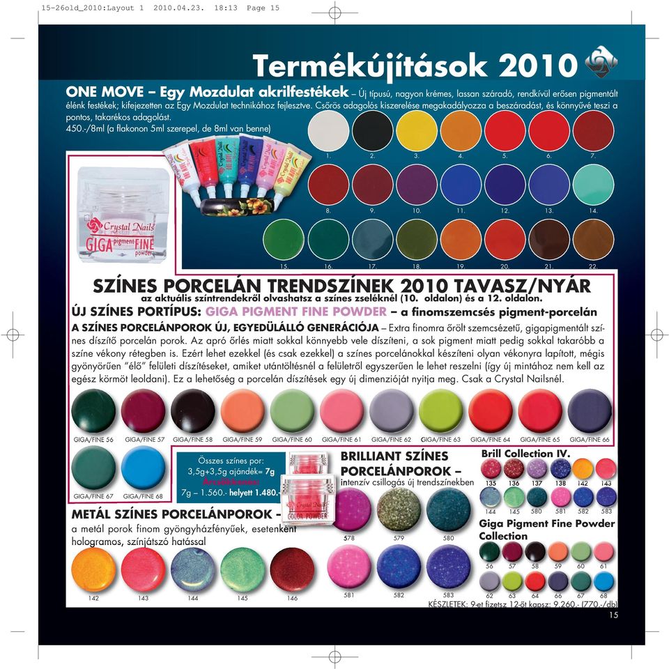 fejlesztve. Csőrös adagolós kiszerelése megakadályozza a beszáradást, és könnyűvé teszi a pontos, takarékos adagolást. 450.-/8ml (a flakonon 5ml szerepel, de 8ml van benne) 1. 2. 3. 4. 5. 6. 7. 8. 9.