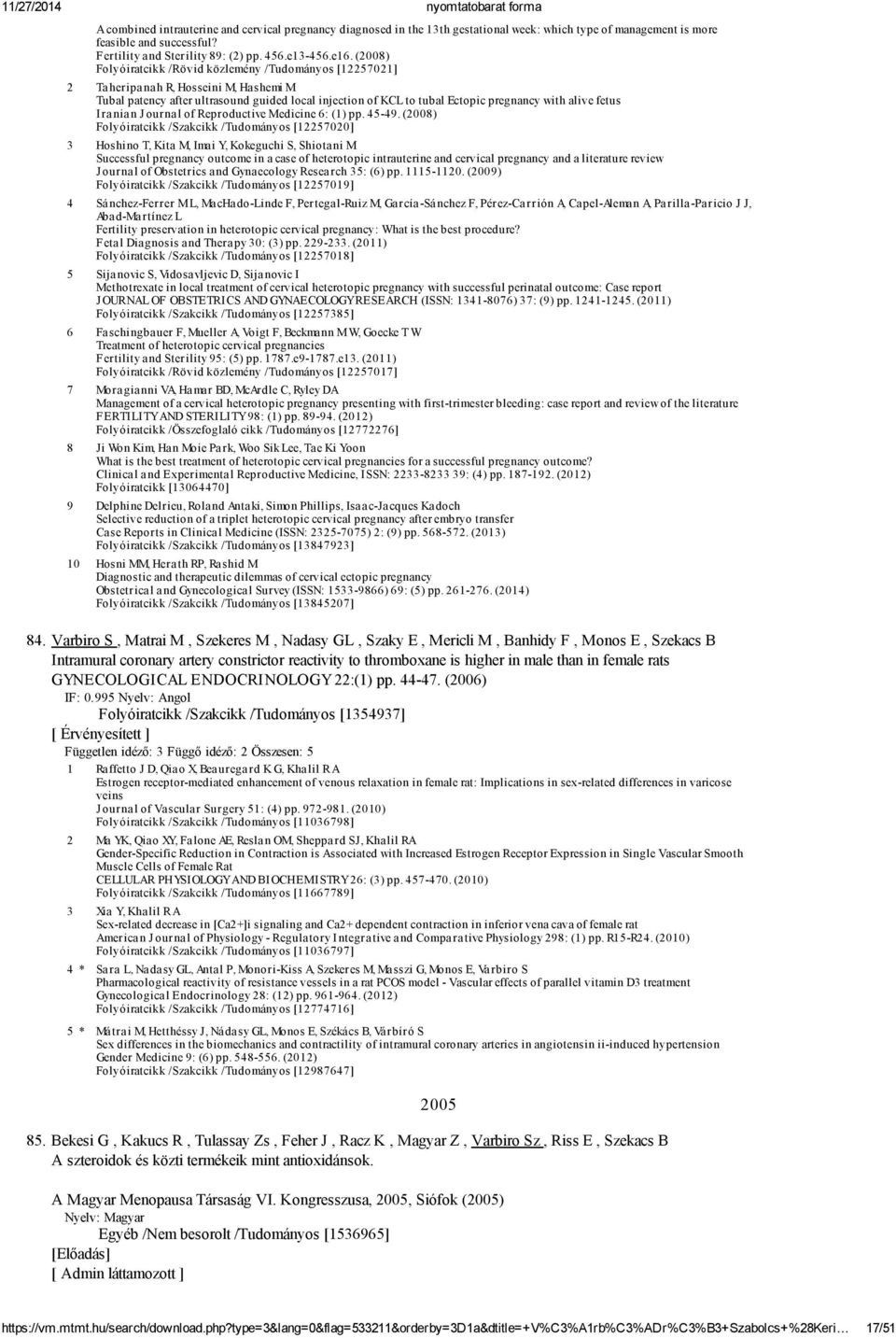 fetus Iranian J ournal of Reproductive Medicine 6: (1) pp. 45-49.