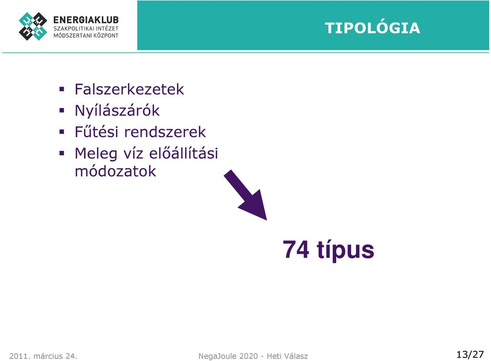 előállítási módozatok 74 típus 2011.