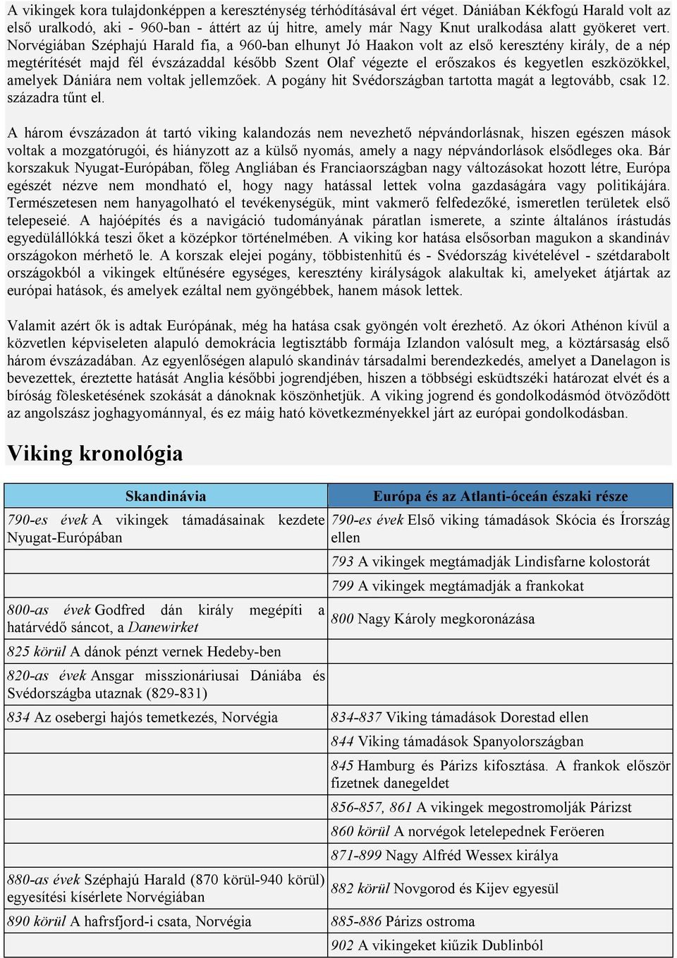 Norvégiában Széphajú Harald fia, a 960-ban elhunyt Jó Haakon volt az első keresztény király, de a nép megtérítését majd fél évszázaddal később Szent Olaf végezte el erőszakos és kegyetlen