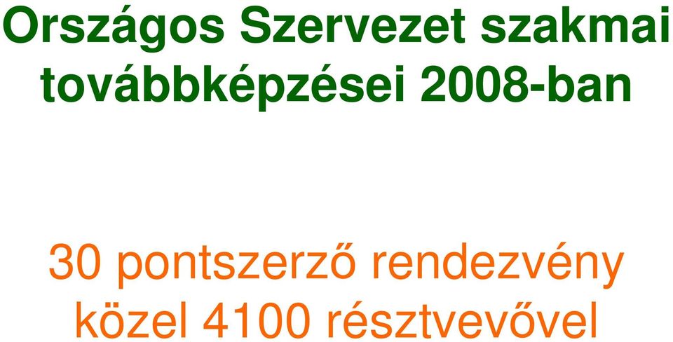 2008-ban 30 pontszerzı