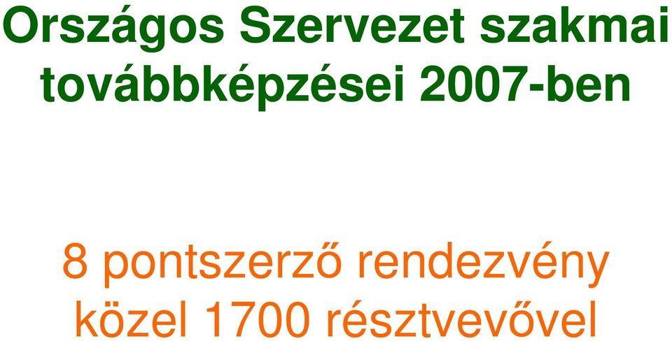 2007-ben 8 pontszerzı