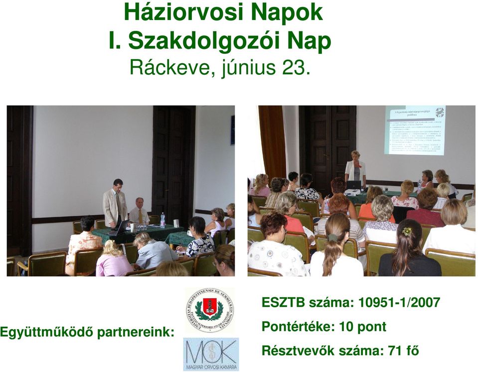 ESZTB száma: 10951-1/2007
