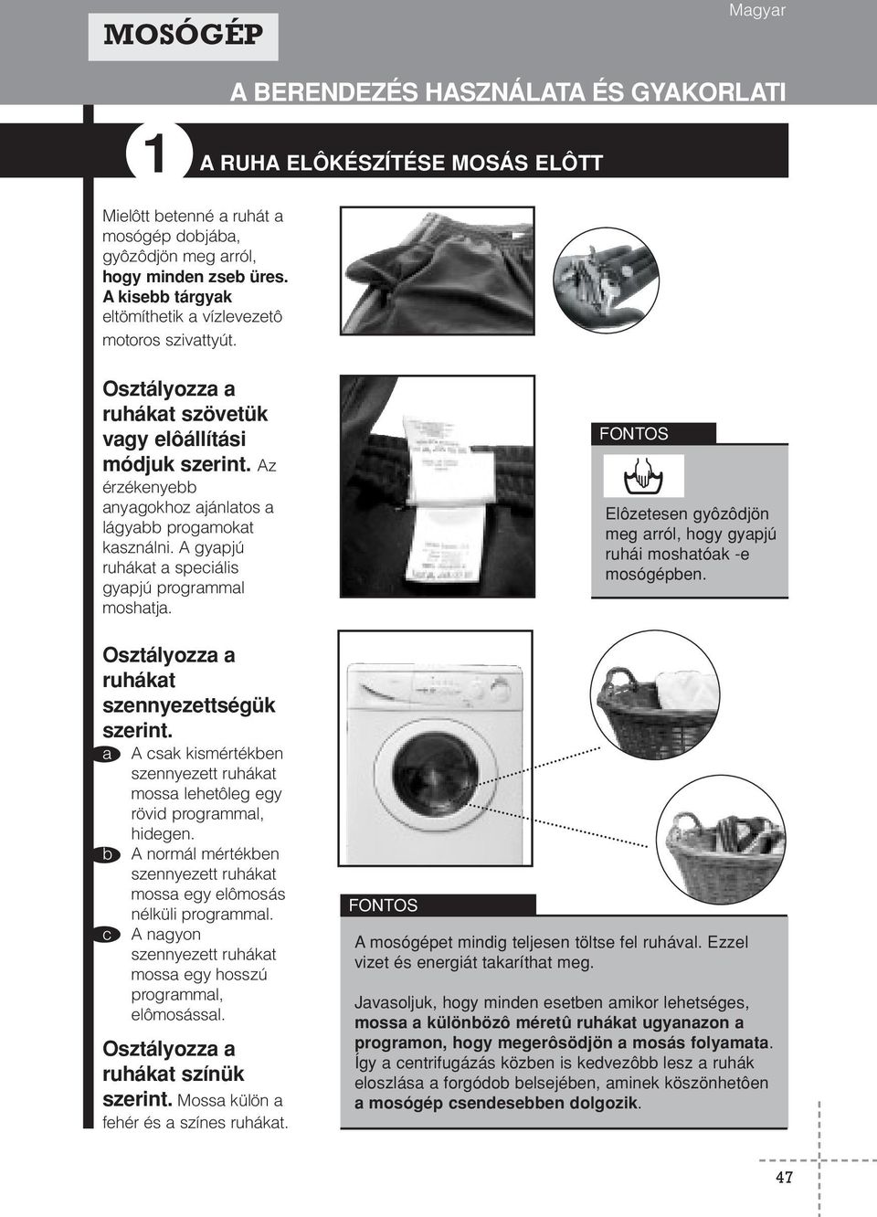 Návod k instalaci a obsluze pračky - PDF Ingyenes letöltés