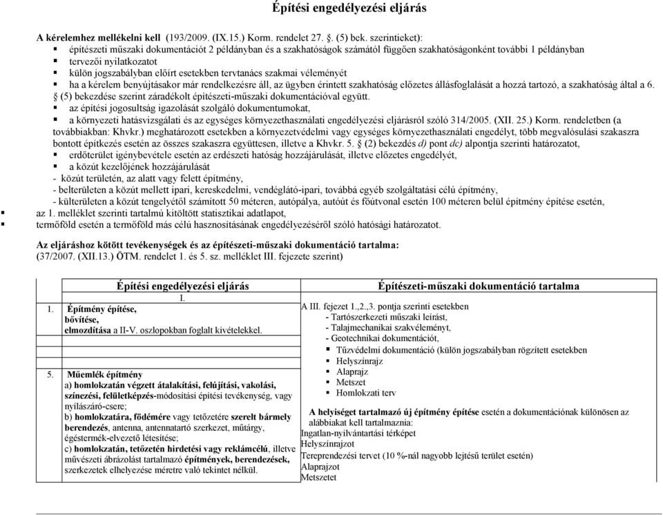 tervtanács szakmai véleményét ha a kérelem benyújtásakor már rendelkezésre áll, az ügyben érintett szakhatóság előzetes állásfoglalását a hozzá tartozó, a szakhatóság által a 6.