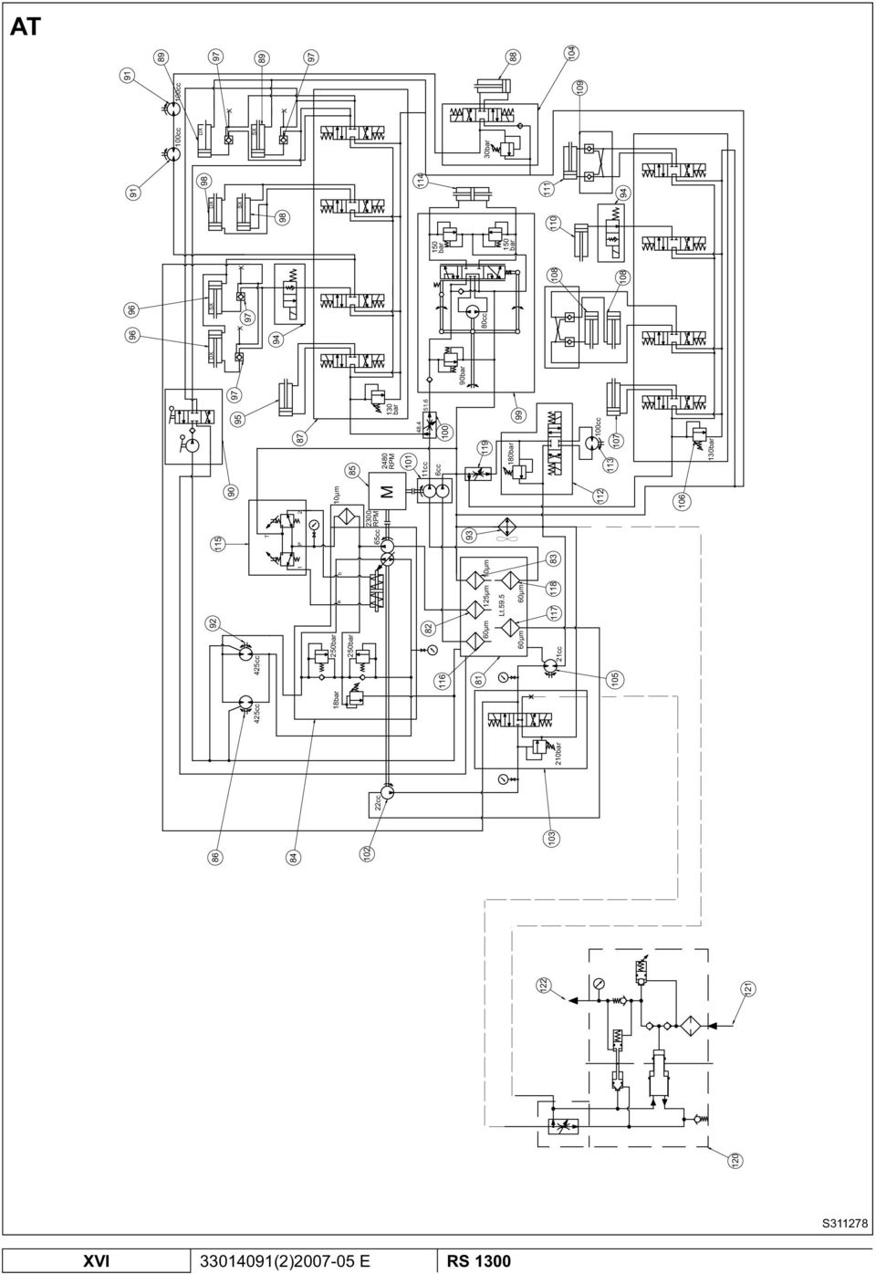 6 6cc 100 119 180bar 99 112 100cc 113 107 106 130bar 90bar DX SX DX X X 97 SX 114 1 50 ba r 80cc 1 50 ba r 108 110 111 1