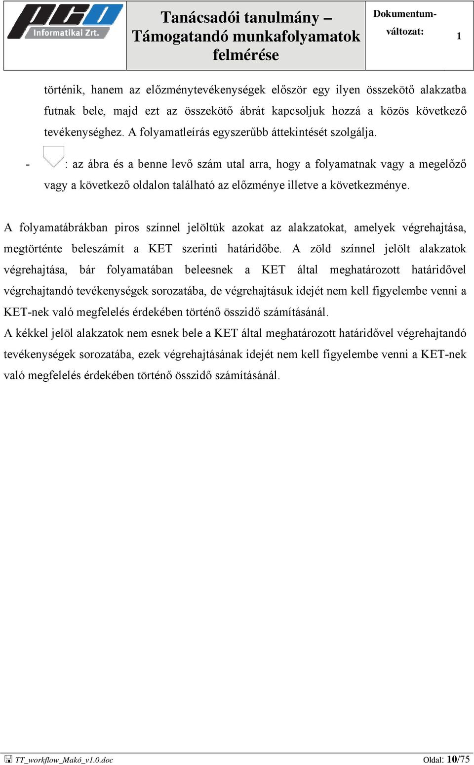 - : az ábra és a benne levő szám utal arra, hogy a folyamatnak vagy a megelőző vagy a következő oldalon található az előzménye illetve a következménye.