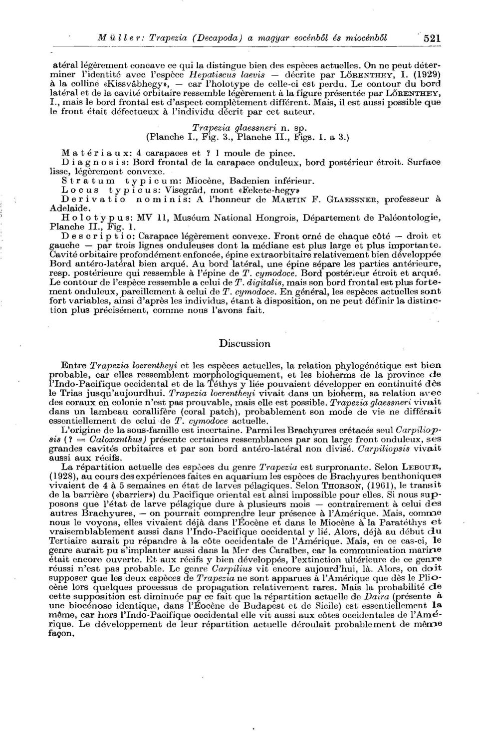 Le contour du bord latéral et de la cavitó orbitaire ressemble légérenaent a la figure présentée par LÖKENTHEY, I., mais le bord frontal est d'aspect complétement différent.