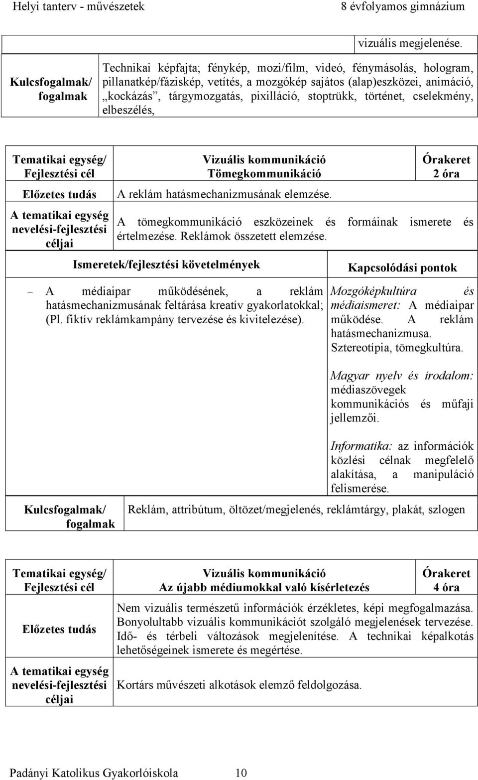 pixilláció, stoptrükk, történet, cselekmény, elbeszélés, Vizuális kommunikáció Tömegkommunikáció A reklám hatásmechanizmusának elemzése.