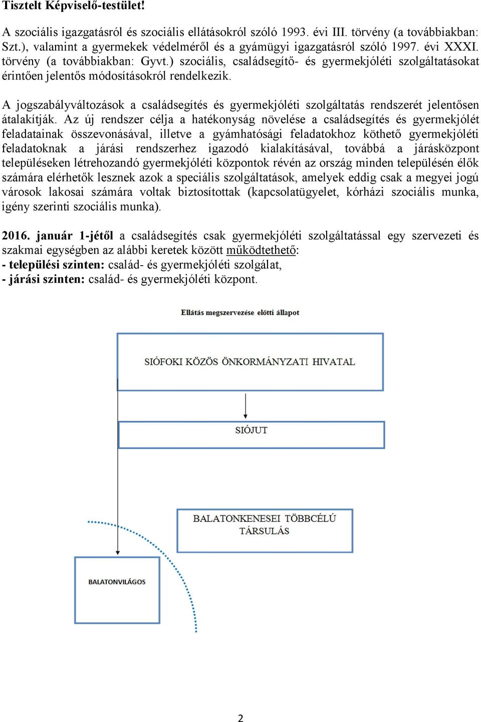 ) szociális, családsegítő- és gyermekjóléti szolgáltatásokat érintően jelentős módosításokról rendelkezik.