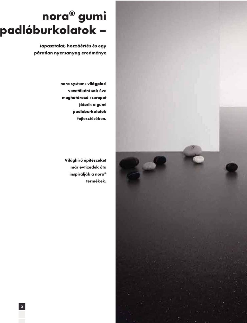 meghatározó szerepet játszik a gumi padlóburkolatok fejlesztésében.