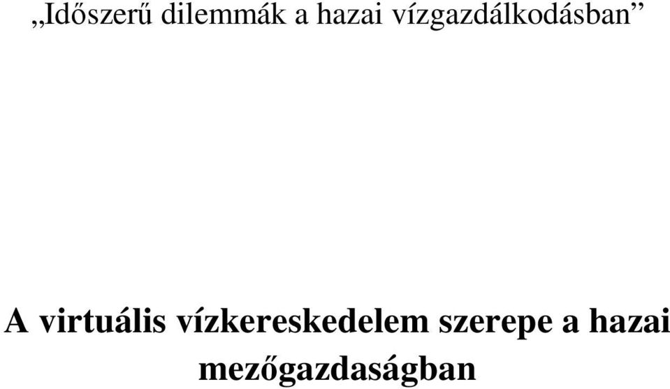 virtuális vízkereskedelem