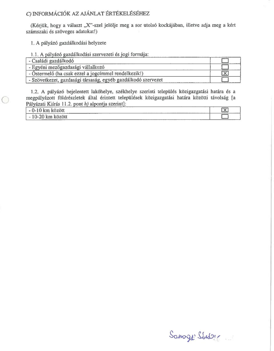 ) [EJ - Szövetkezet, gazdasági társaság, egyéb gazdálkodó szervezet EJ 1.2.