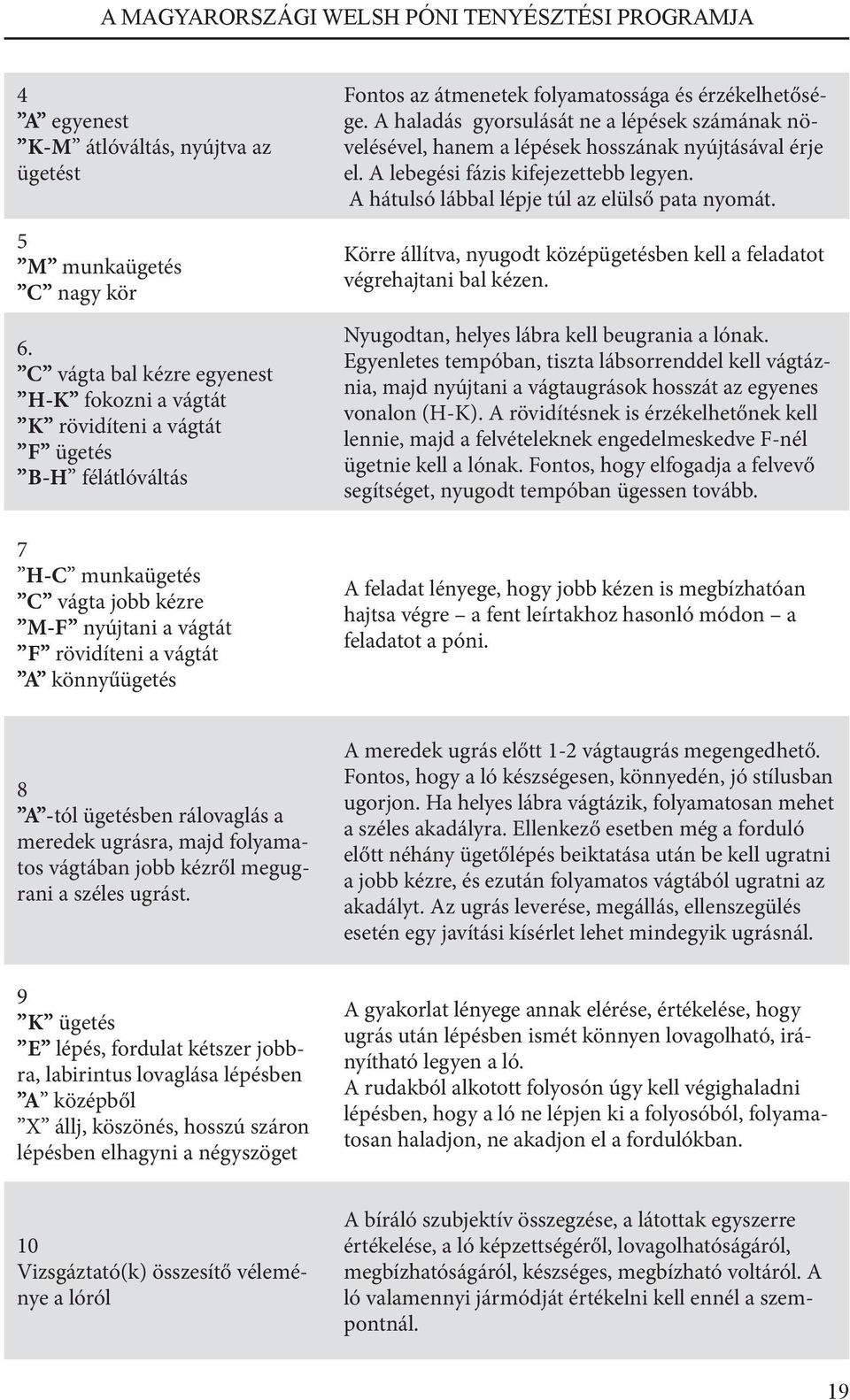 az átmenetek folyamatossága és érzékelhetősége. A haladás gyorsulását ne a lépések számának növelésével, hanem a lépések hosszának nyújtásával érje el. A lebegési fázis kifejezettebb legyen.