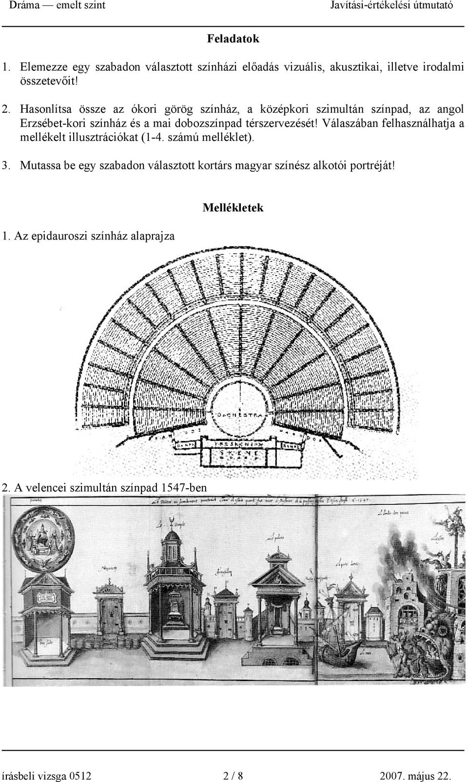 térszervezését! Válaszában felhasználhatja a mellékelt illusztrációkat (1-4. számú melléklet). 3.