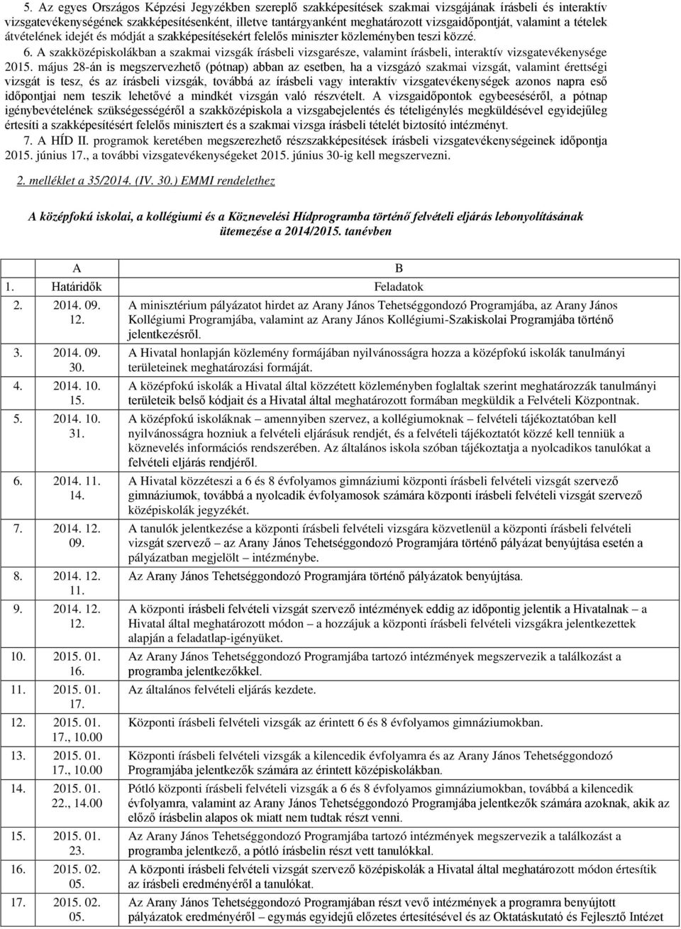 A szakközépiskolákban a szakmai vizsgák írásbeli vizsgarésze, valamint írásbeli, interaktív vizsgatevékenysége 28-án is megszervezhető (pótnap) abban az esetben, ha a vizsgázó szakmai vizsgát,