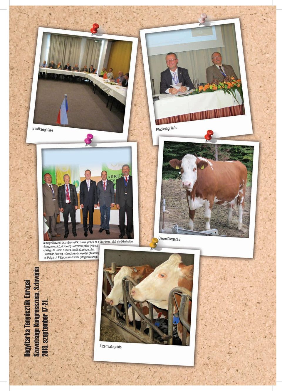 Jozef Kucera, elnök (Csehország), Sebastian Auering, második elnökhelyettes (Ausztria), dr. Polgár J.