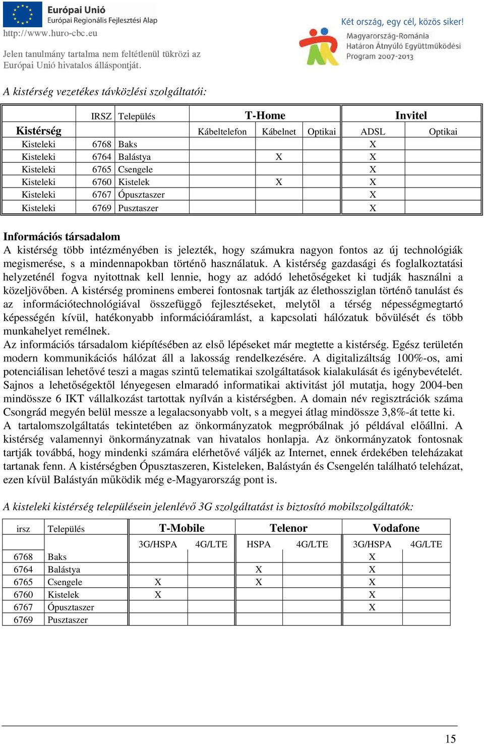 technológiák megismerése, s a mindennapokban történő használatuk.